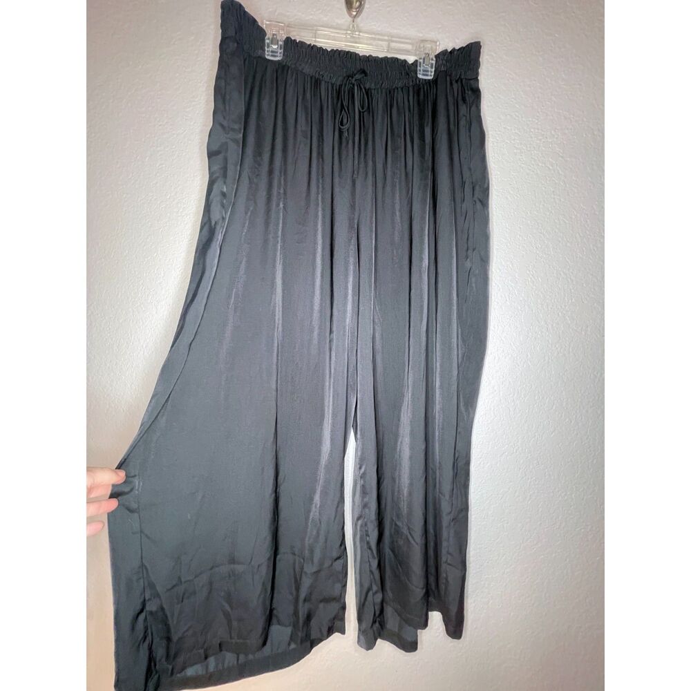 Summersalt The Silky Luxe Palazzo Pant Black Size 1XL Resort Coverup Wide Leg - Picture 3 of 13